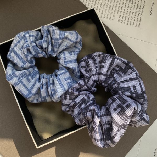 designer,replica,clothing,fake,1:1,lv,luxury,high quality 【1pcs 】Fendi New Washed Denim Hair Ties