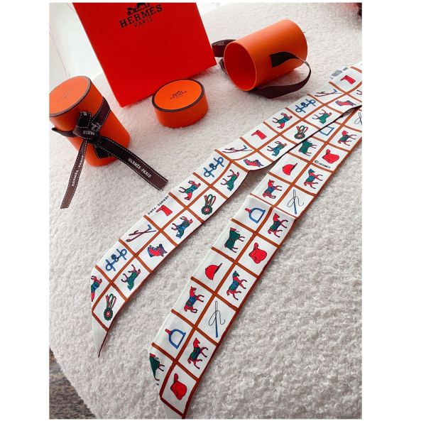 designer,replica,clothing,fake,1:1,lv,luxury,high quality 23/Hermes new Twilly horse drape/5x86cm
