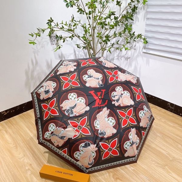designer,replica,clothing,fake,1:1,lv,luxury,high quality L* counter summer new automatic folding umbrella