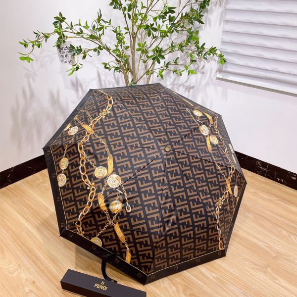 designer,replica,clothing,fake,1:1,lv,luxury,high quality Fendi counter summer new automatic folding umbrella