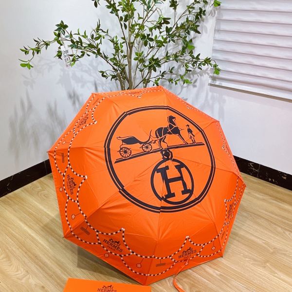designer,replica,clothing,fake,1:1,lv,luxury,high quality Hermes counter summer new automatic folding umbrella