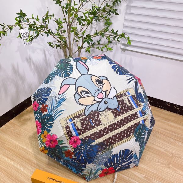 designer,replica,clothing,fake,1:1,lv,luxury,high quality L* counter summer new automatic folding umbrella