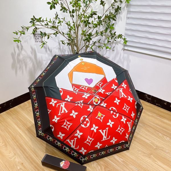 designer,replica,clothing,fake,1:1,lv,luxury,high quality L* counter summer new automatic folding umbrella