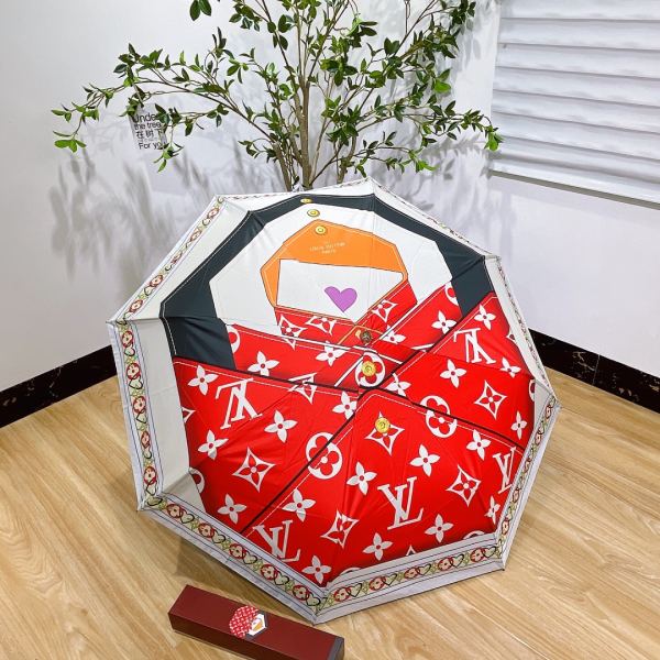 designer,replica,clothing,fake,1:1,lv,luxury,high quality L* counter summer new automatic folding umbrella