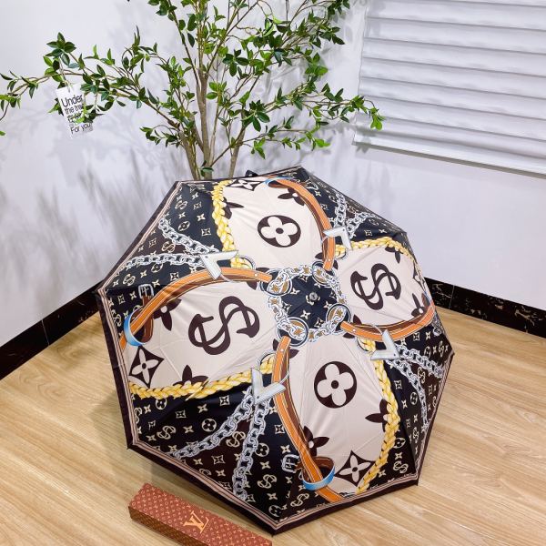 designer,replica,clothing,fake,1:1,lv,luxury,high quality L* counter summer new automatic folding umbrella