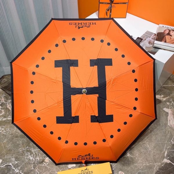 designer,replica,clothing,fake,1:1,lv,luxury,high quality Hermes counter summer new automatic folding umbrella