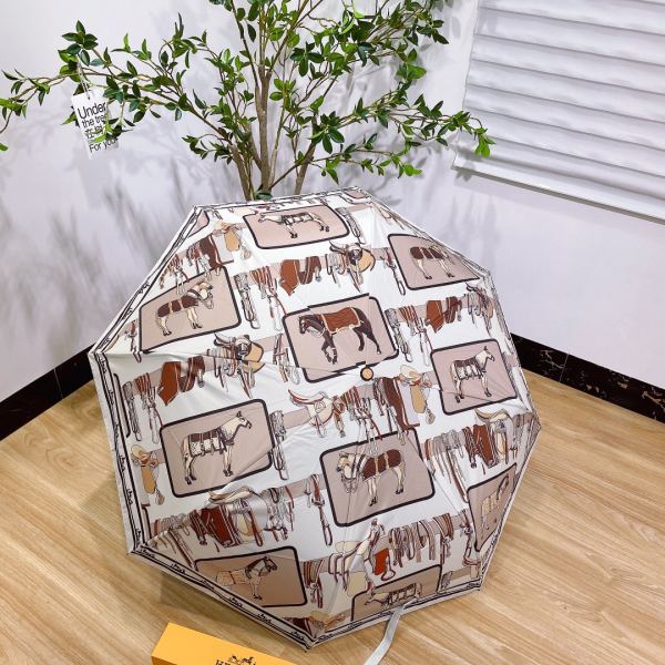 designer,replica,clothing,fake,1:1,lv,luxury,high quality Hermes counter summer new automatic folding umbrella
