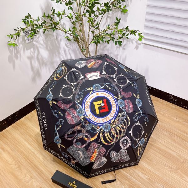 designer,replica,clothing,fake,1:1,lv,luxury,high quality Fendi counter summer new automatic folding umbrella