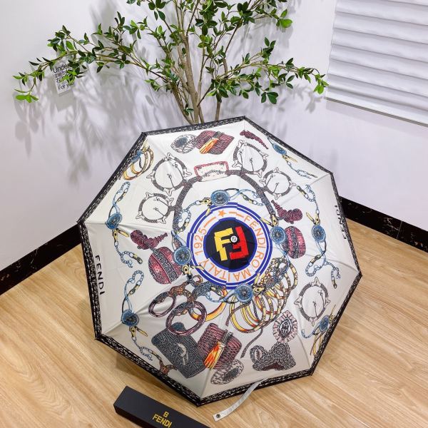 designer,replica,clothing,fake,1:1,lv,luxury,high quality Fendi counter summer new automatic folding umbrella