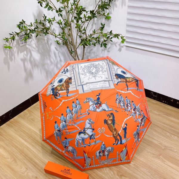 designer,replica,clothing,fake,1:1,lv,luxury,high quality Hermes counter summer new automatic folding umbrella