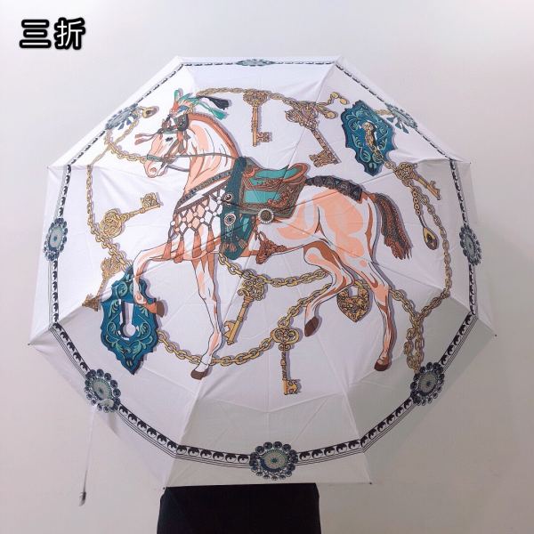 designer,replica,clothing,fake,1:1,lv,luxury,high quality Hermes counter summer new automatic folding umbrella