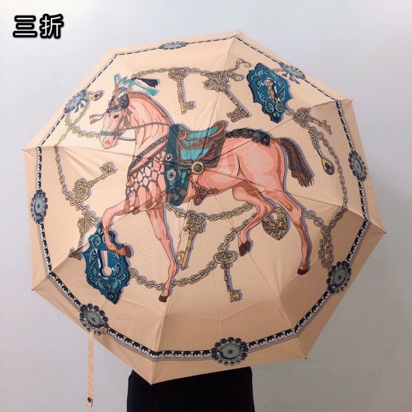 designer,replica,clothing,fake,1:1,lv,luxury,high quality Hermes counter summer new automatic folding umbrella