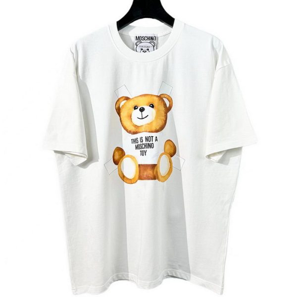 designer,replica,clothing,fake,1:1,lv,luxury,high quality 23/MOSCHINO men’s new luxury round neck short-sleeved T-shirt