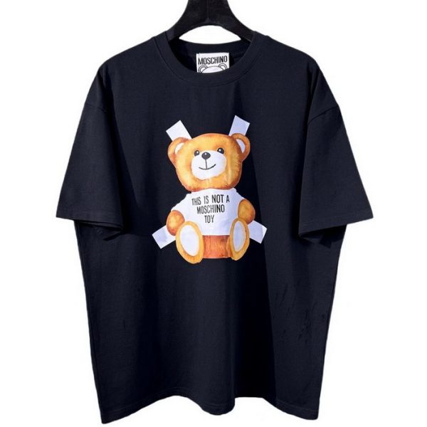 designer,replica,clothing,fake,1:1,lv,luxury,high quality 23/MOSCHINO men’s new luxury round neck short-sleeved T-shirt