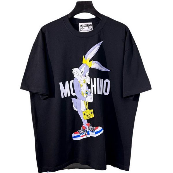 designer,replica,clothing,fake,1:1,lv,luxury,high quality 23/MOSCHINO men’s new luxury round neck short-sleeved T-shirt