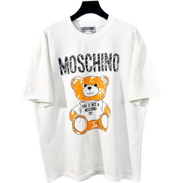 designer,replica,clothing,fake,1:1,lv,luxury,high quality 23/MOSCHINO men’s new luxury round neck short-sleeved T-shirt
