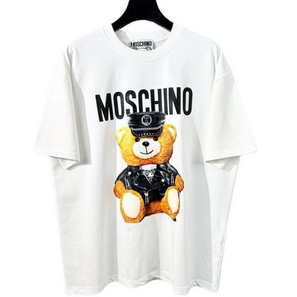 designer,replica,clothing,fake,1:1,lv,luxury,high quality 23/MOSCHINO men’s new luxury round neck short-sleeved T-shirt