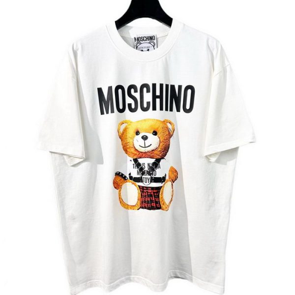 designer,replica,clothing,fake,1:1,lv,luxury,high quality 23/MOSCHINO men’s new luxury round neck short-sleeved T-shirt
