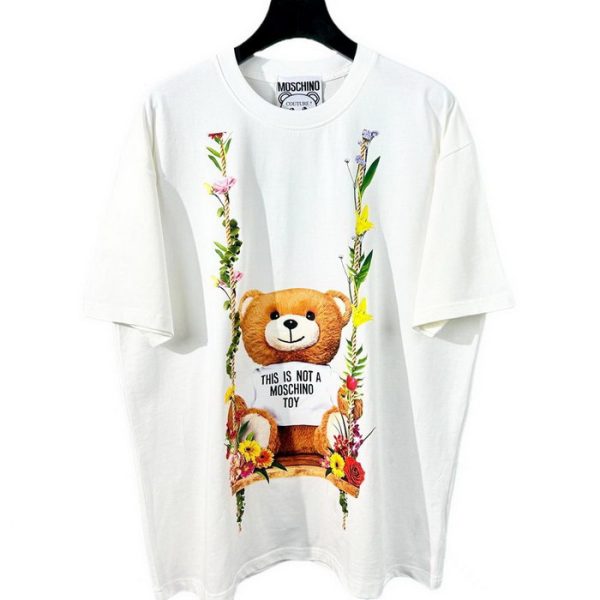 designer,replica,clothing,fake,1:1,lv,luxury,high quality 23/MOSCHINO men’s new luxury round neck short-sleeved T-shirt