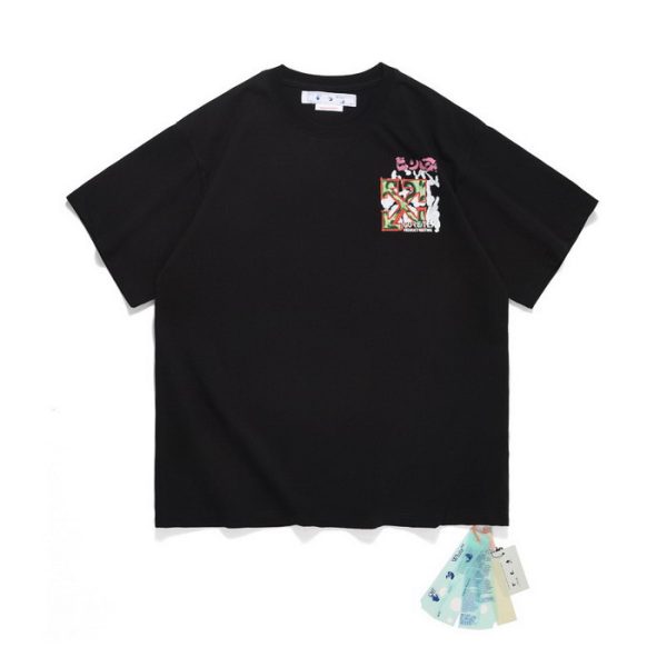 designer,replica,clothing,fake,1:1,lv,luxury,high quality 23/OFF WHITE men’s new luxury round neck short-sleeved T-shirt