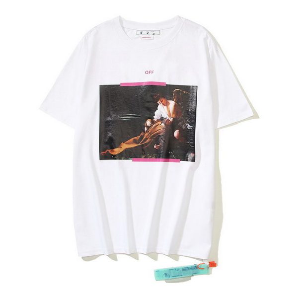 designer,replica,clothing,fake,1:1,lv,luxury,high quality 23/OFF WHITE men’s new round neck short-sleeved T-shirt