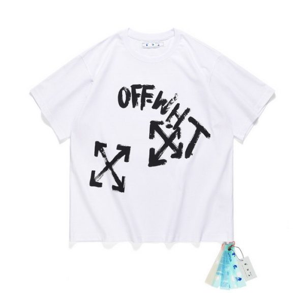designer,replica,clothing,fake,1:1,lv,luxury,high quality 23/OFF WHITE men’s new round neck short-sleeved T-shirt