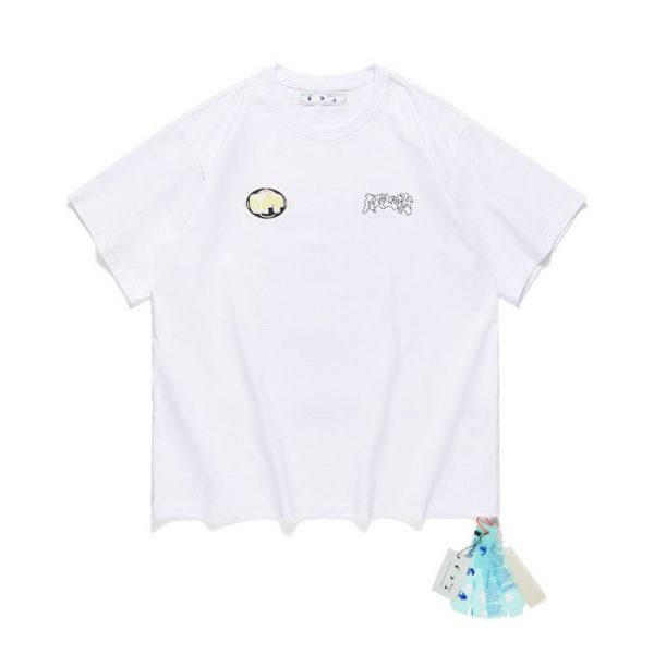 designer,replica,clothing,fake,1:1,lv,luxury,high quality 23/OFF WHITE men’s new round neck short-sleeved T-shirt