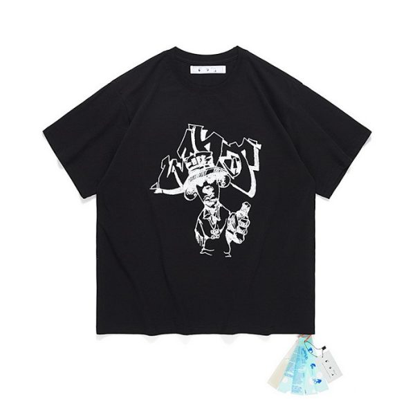 designer,replica,clothing,fake,1:1,lv,luxury,high quality 23/OFF WHITE men’s new round neck short-sleeved T-shirt