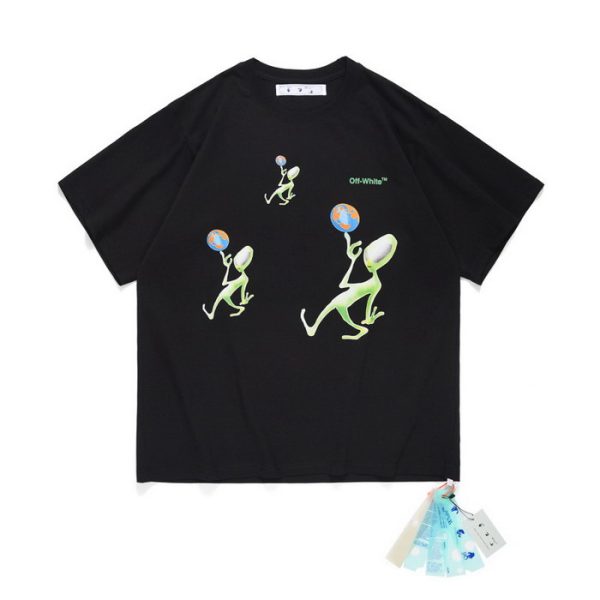 designer,replica,clothing,fake,1:1,lv,luxury,high quality 23/OFF WHITE men’s new round neck short-sleeved T-shirt