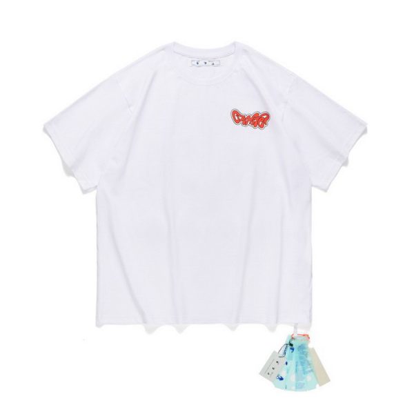 designer,replica,clothing,fake,1:1,lv,luxury,high quality 23/OFF WHITE men’s new round neck short-sleeved T-shirt