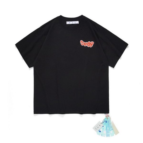 designer,replica,clothing,fake,1:1,lv,luxury,high quality 23/OFF WHITE men’s new round neck short-sleeved T-shirt