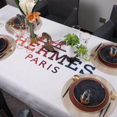 designer,replica,clothing,fake,1:1,lv,luxury,high quality Hermes new cotton and linen tablecloth