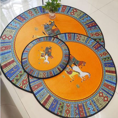 designer,replica,clothing,fake,1:1,lv,luxury,high quality Hermes new round hard floor mat