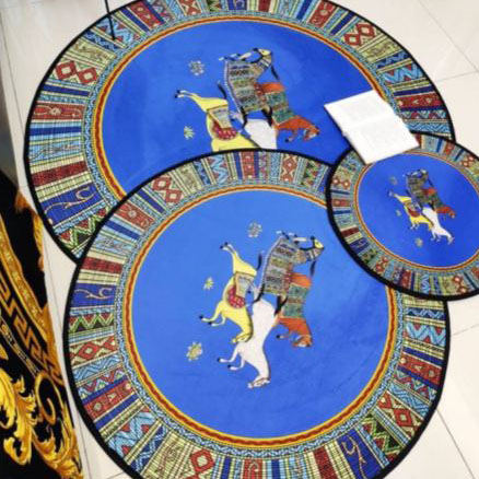 designer,replica,clothing,fake,1:1,lv,luxury,high quality Hermes new round hard floor mat
