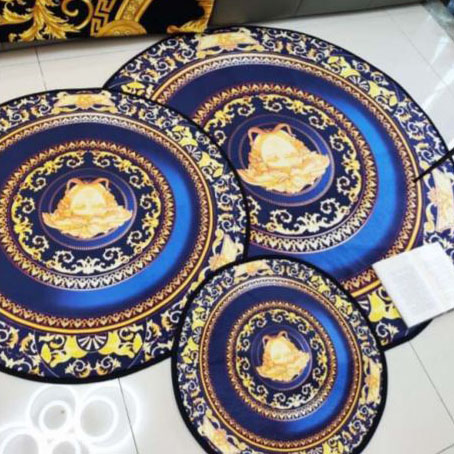designer,replica,clothing,fake,1:1,lv,luxury,high quality Versace new round hard floor mat