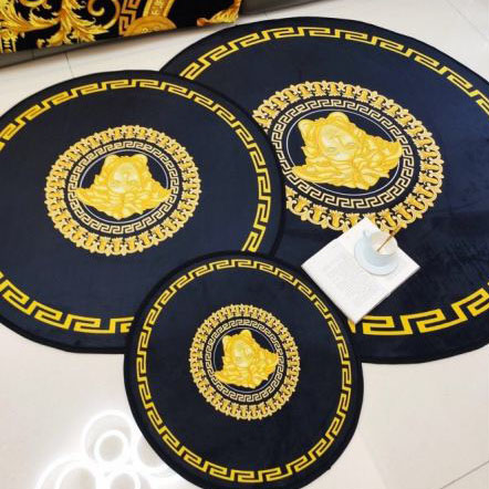 designer,replica,clothing,fake,1:1,lv,luxury,high quality Versace new round hard floor mat