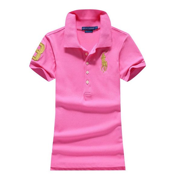 designer,replica,clothing,fake,1:1,lv,luxury,high quality 23/POLO women’s new lapel short-sleeved T-shirt