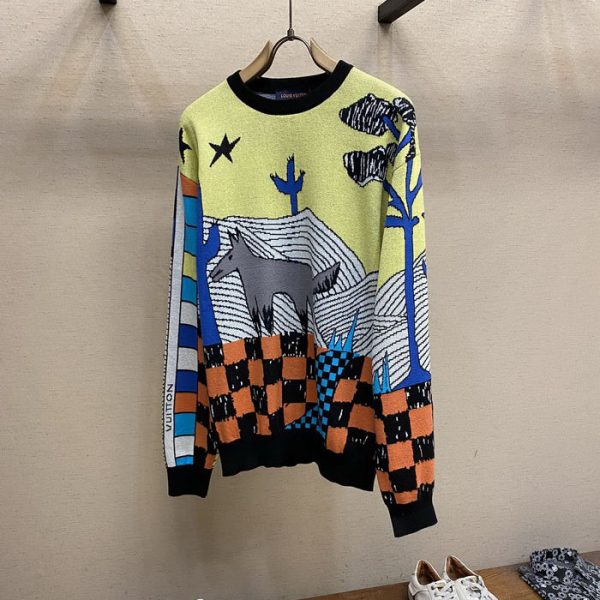 designer,replica,clothing,fake,1:1,lv,luxury,high quality 23/L* men’s long-sleeved sweater