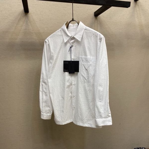 designer,replica,clothing,fake,1:1,lv,luxury,high quality 23/Prada men’s long-sleeved shirt