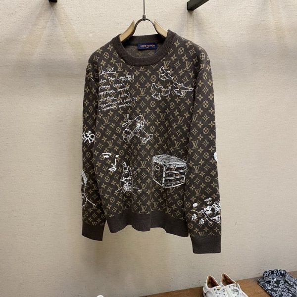 designer,replica,clothing,fake,1:1,lv,luxury,high quality 23/L* men’s long-sleeved sweater