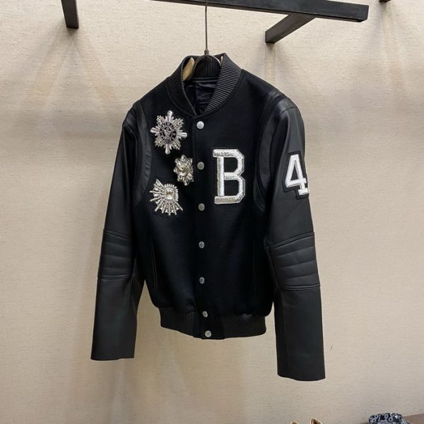 designer,replica,clothing,fake,1:1,lv,luxury,high quality 23/BALMAIN men’s long-sleeved jacket