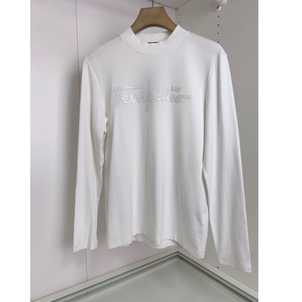 designer,replica,clothing,fake,1:1,lv,luxury,high quality 23/Ferragamo men’s new long-sleeved T-sleeves