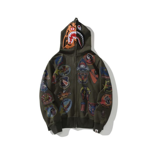designer,replica,clothing,fake,1:1,lv,luxury,high quality 23/BAPE men’s new long-sleeved jacket