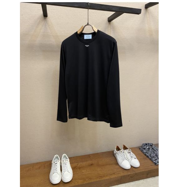 designer,replica,clothing,fake,1:1,lv,luxury,high quality 23/Prada Men’s Fashionable Off Long Sleeve T-Shirt
