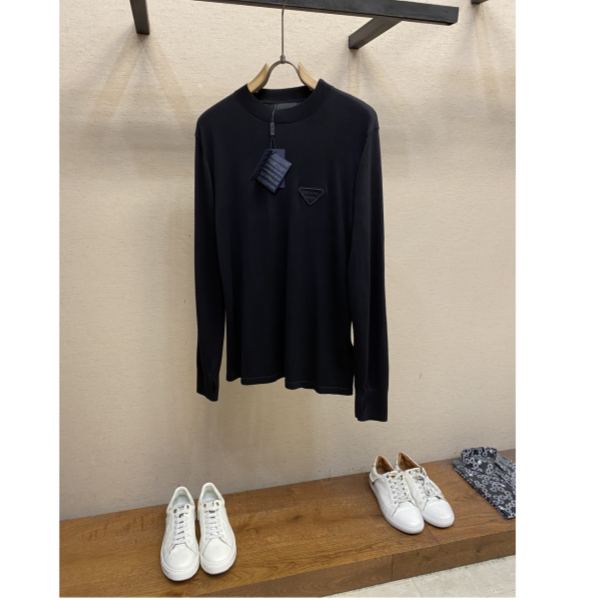designer,replica,clothing,fake,1:1,lv,luxury,high quality 23/Prada Men’s Fashionable Off Long Sleeve Sweater