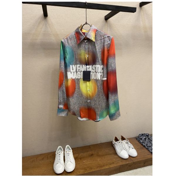 designer,replica,clothing,fake,1:1,lv,luxury,high quality 23/L* Men’s Fashionable Off Long Sleeve Shirt