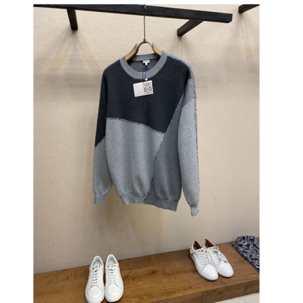 designer,replica,clothing,fake,1:1,lv,luxury,high quality 23/Loewe Men’s Fashionable Off Long Sleeve Sweater