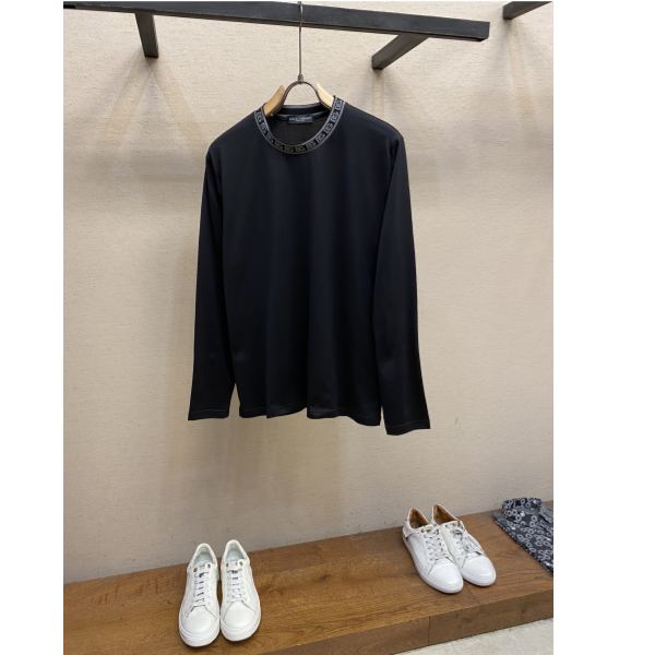 designer,replica,clothing,fake,1:1,lv,luxury,high quality 23/Dolce & Gabbana Men’s Fashion Off Long Sleeve T-Shirt