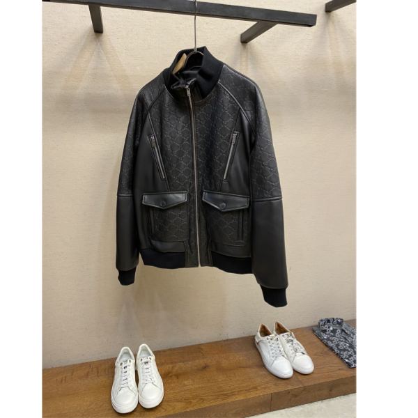 designer,replica,clothing,fake,1:1,lv,luxury,high quality 23/Gucci Men’s Fashionable Off Sheepskin Jacket
