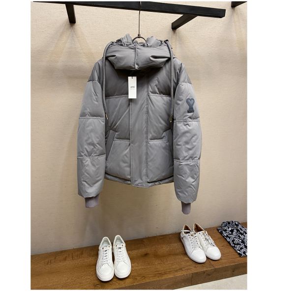 designer,replica,clothing,fake,1:1,lv,luxury,high quality 23/Ami men’s fashionable off-duty down jacket